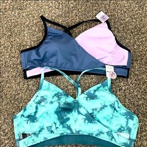 2 PINK Sport - gym to swim bras - 2pk